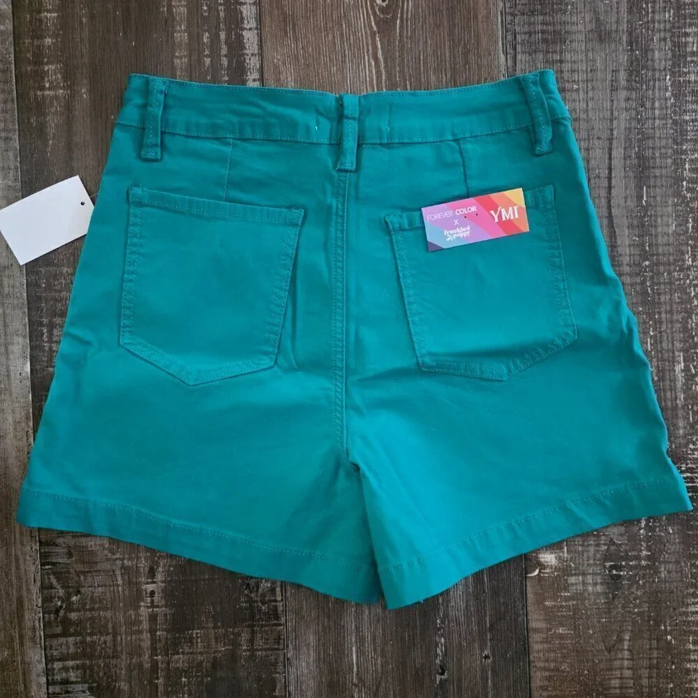 YMI Forever Color Woman's Shorts Atlantis (green) NWT Medium
